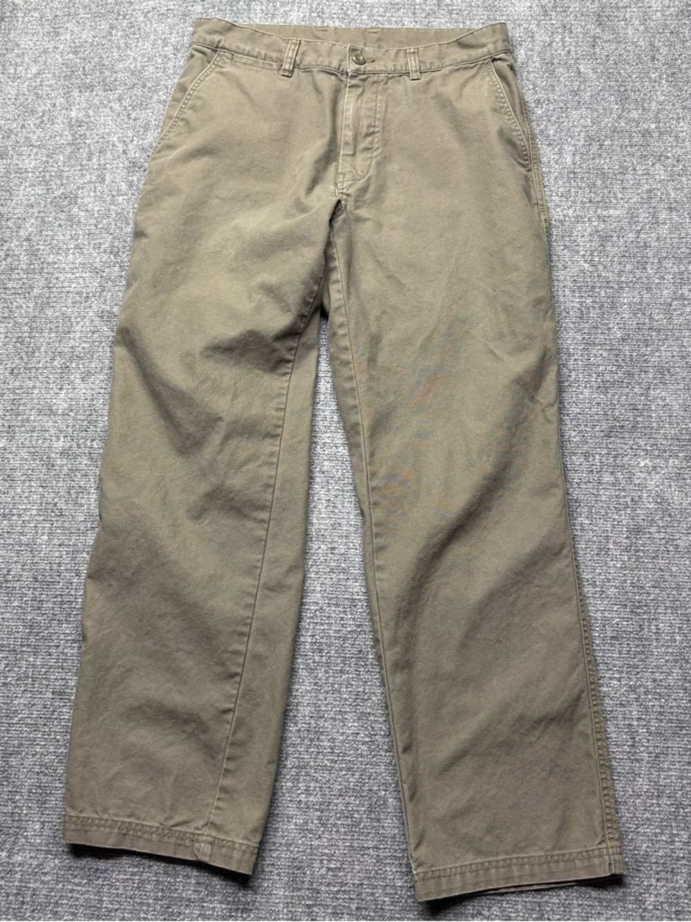 Patagonia Pants Mens 32x29 Green Straight Duck Canvas 100% Organic Cotton 56821